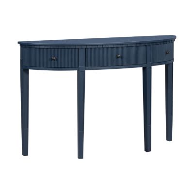 Pine Veneer Striped Console Table