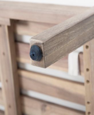 Outdoor Acacia Wood Patio Club Chair, Patio Furniture, Waterproof Thick Cushion Deep Seating for Porch, Garden, Backyard, Balcony, Weight Capacity 400lbs, Light Brown finish, Cream cushion