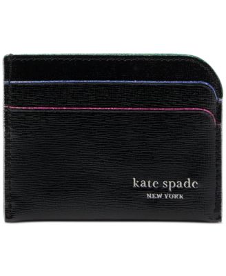kate spade new york - Devin Glitter Edge Saffiano Leather Card Holder