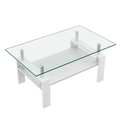 Modern Glass Rectangle Coffee Table