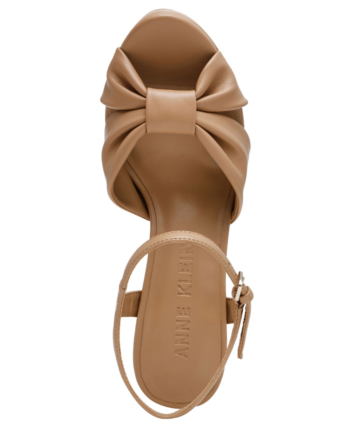 Женские сандалии Anne Klein Velia Platform Block Heel Dress Sandals, цвет: Biscotti — фото 4