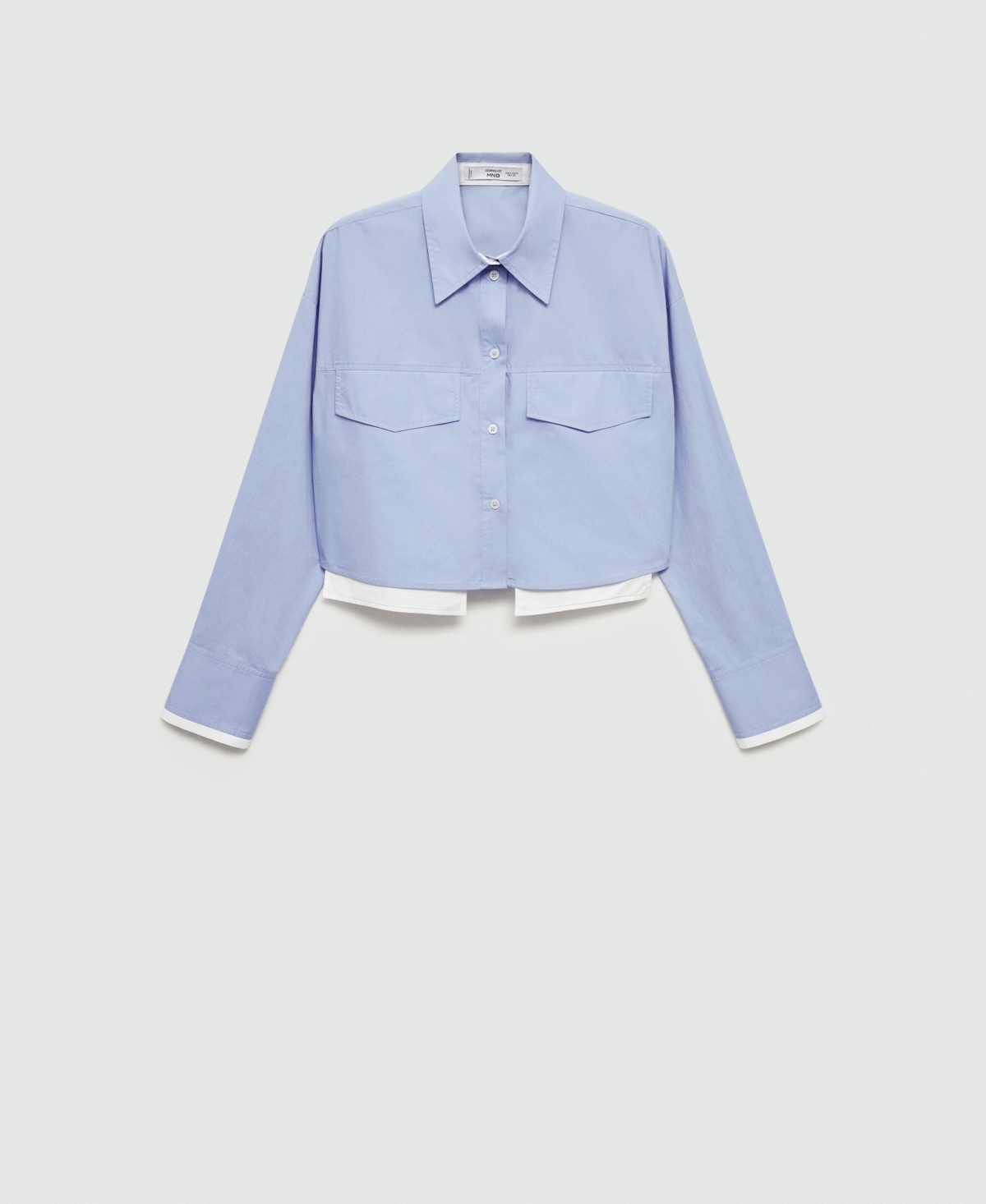 Mango Women's Combination Crop Shirt