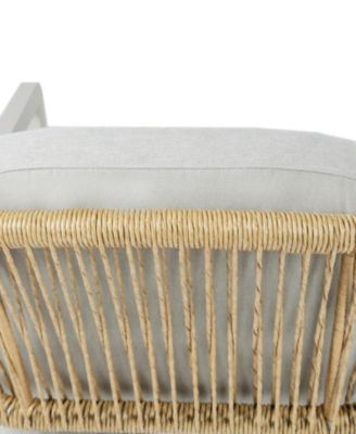 Outdoor Dining Set, Dining Chair Set of 6(Gray)+Acacia Wood Expandable Dining Table