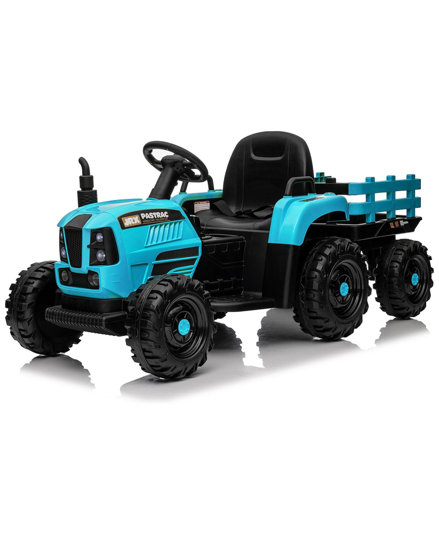 Детская игрушка Streamdale Furniture 24V Electric Ride-On Tractor with Remote Control and Detachable Trailer, от 3 лет, цвет: Синий — фото 10