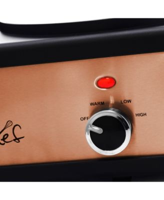 Triple 2.5 Quart Slow Cooker and Buffet Server