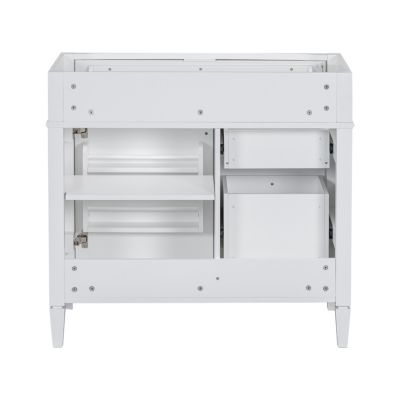Modern 36'' Bathroom Vanity Cabinet with 3 Drawers, Adjustable Shelf, and Tip-Out Drawer