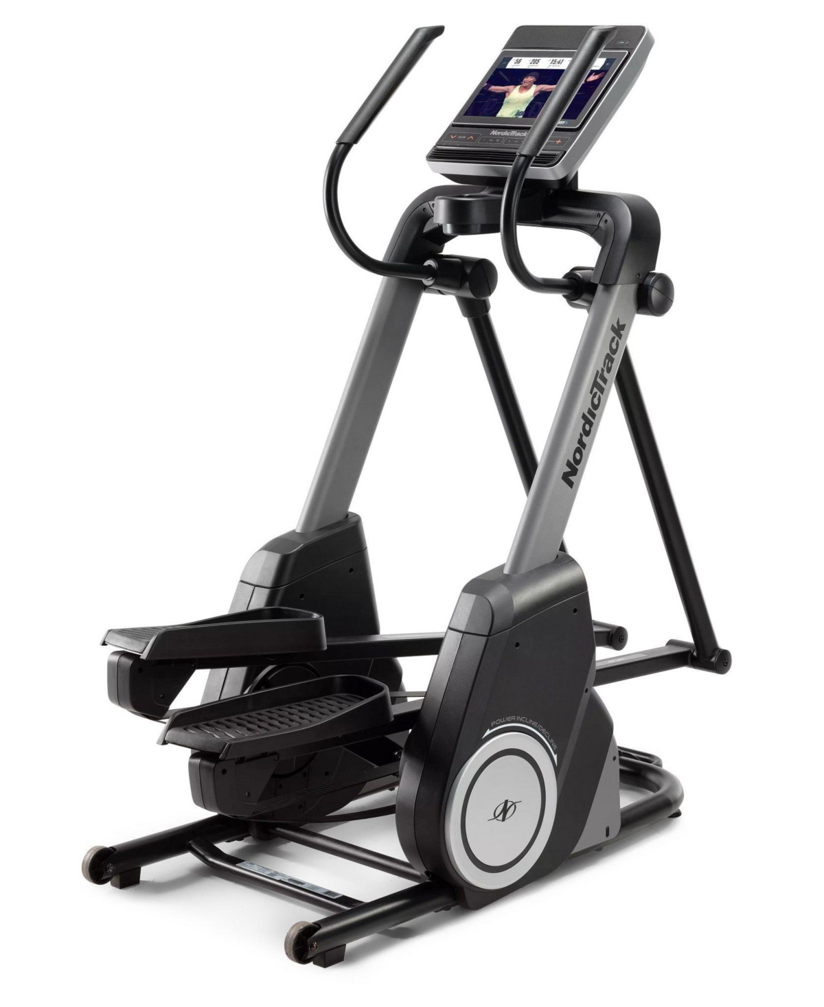 FreeStride Trainer iFIT-enabled Elliptical for Low-Impact Cardio Workouts with 14 inch Tilting Touchscreen - Black