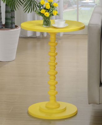 17.75" Medium-Density Fiberboard Palm Beach Spindle Table