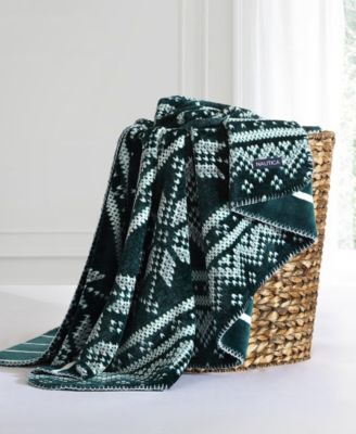 CLOSEOUT! Brushed Flannel Throw, 70" X 50"