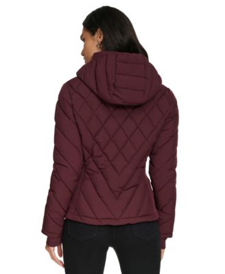 Womens Side-Panel Hooded Packable Puffer Coat, Created for Macys