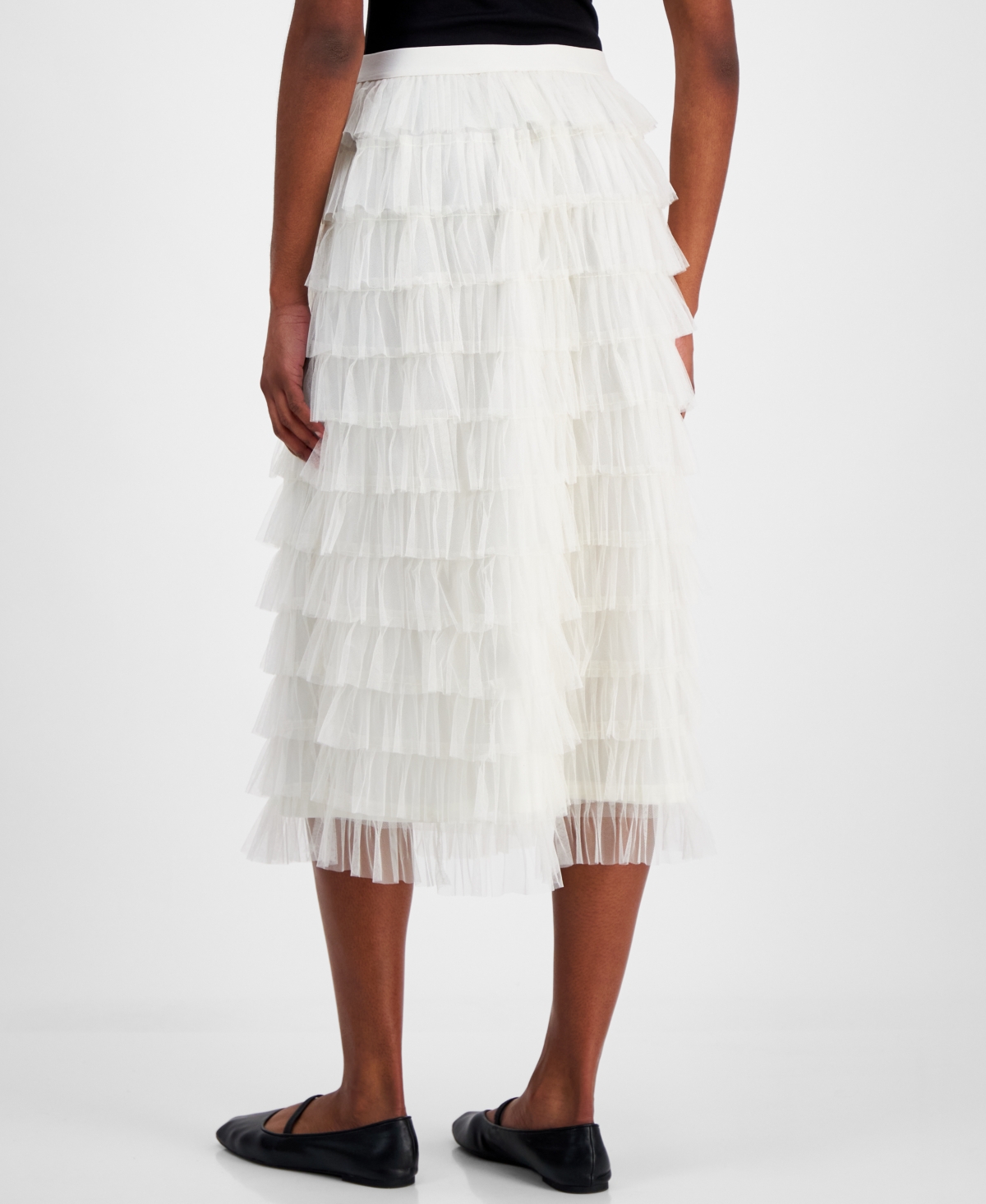 And Now This Women's Tulle Ruffle Midi Skirt, Exclusively at Macy's
