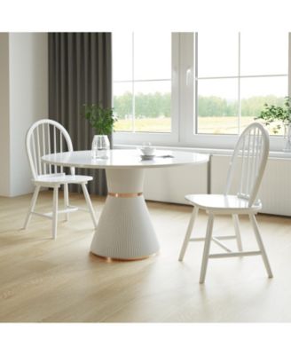 Set of 2 Vintage Wood Chair with Spindle Back for Dining Room