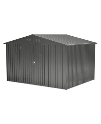 Streamdale Outdoor Metal Shed with Lockable Doors (10x8 FT