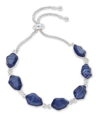 Style & Co - Silver-Tone Stone Slider Bracelet
