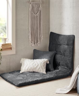 Edelia Poly Chenille Lounge Floor Pillow, 27 "x 74"