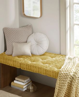 Azza Chenille Decorative Floor Pillow, 20" x 20"