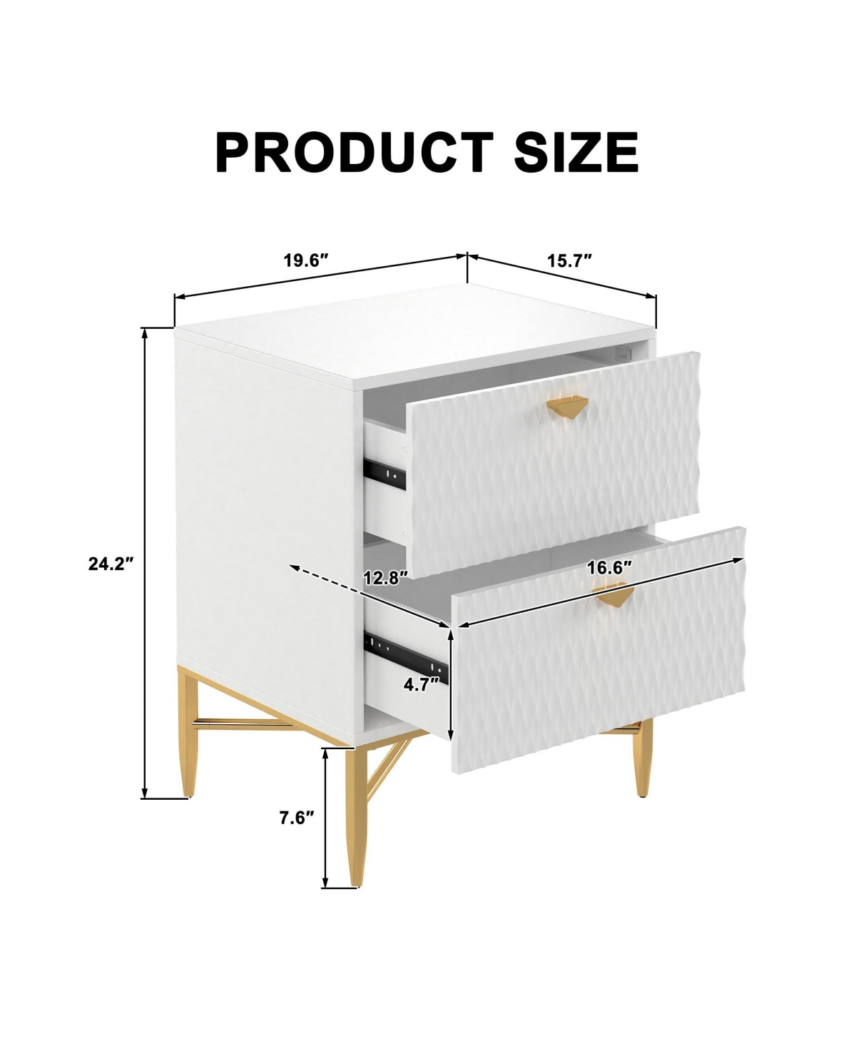 Boyel Living 2 - Drawer Wood Nightstand