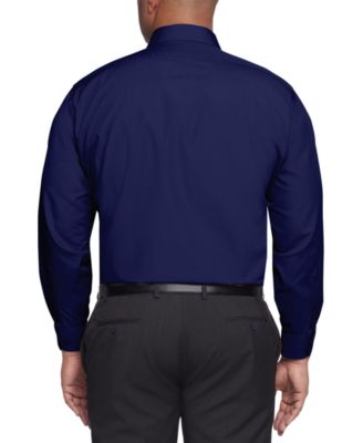 Men's Big & Tall Classic/Regular Fit Wrinkle Free Poplin Solid Dress Shirt
