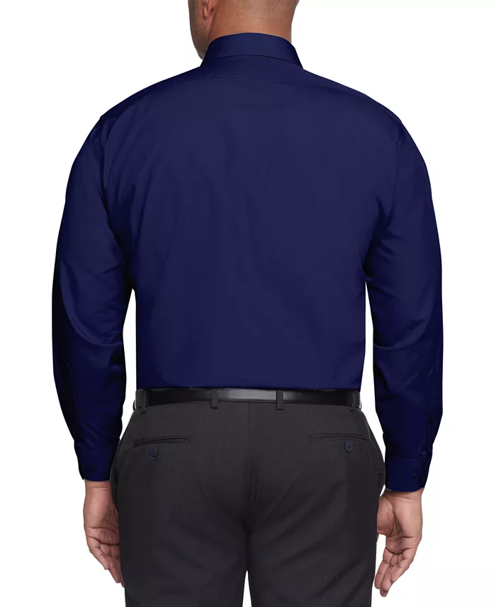 Men's Big & Tall Regular-Fit Wrinkle-Free Poplin Solid Dress Shirt - thumbnail 8