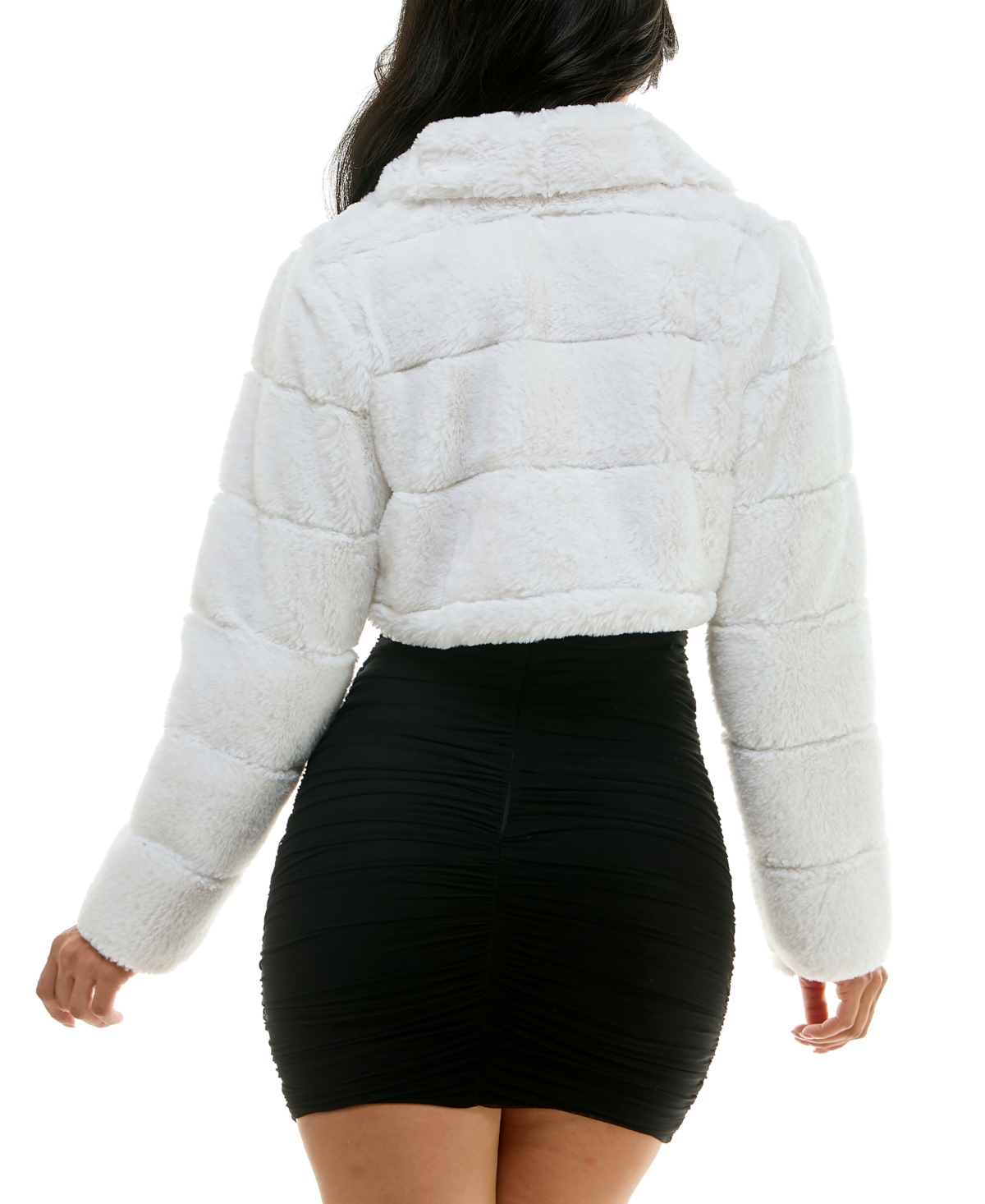 Bcx Juniors' Faux Fur Cropped Jacket