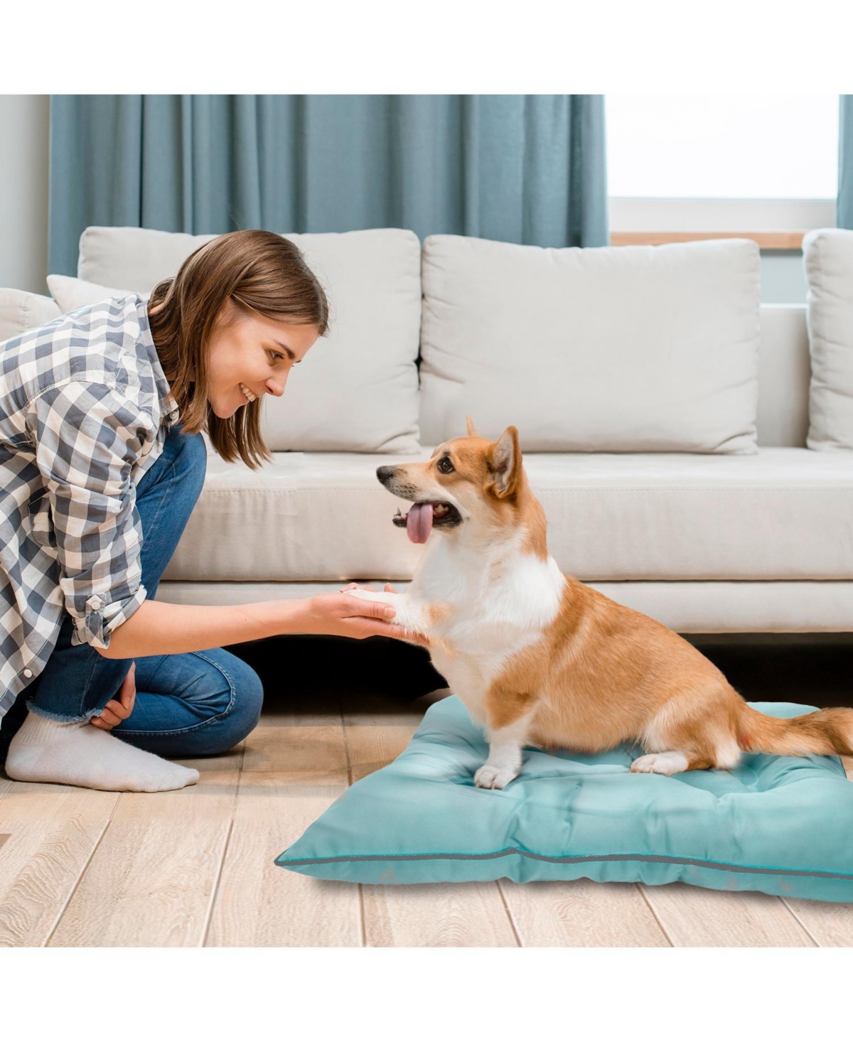 Co-Pilot Waterproof Dog Bed, Chew Proof Pet Bed, Durable Outdoor Mat for Dogs, Heavy Duty, Ideal for Travel