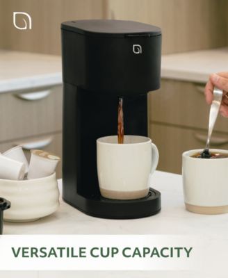 Compact Single Serve Coffee Maker - Compatible with K-Cup Pods Ground Coffee
