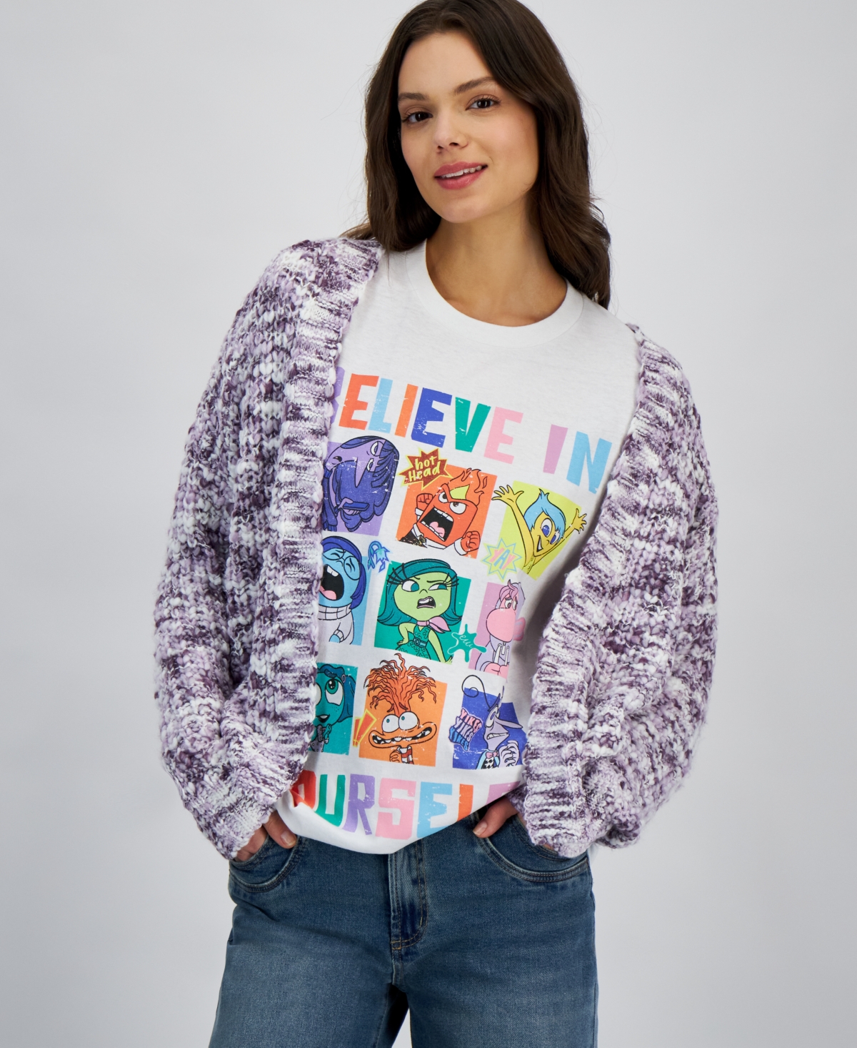 Love Tribe Juniors' Inside Out Graphic Short-Sleeve T-Shirt