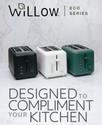 2-Slice Toaster with Wide Slots - Perfect for Toast Bagels, Compact Design, Crumb Tray