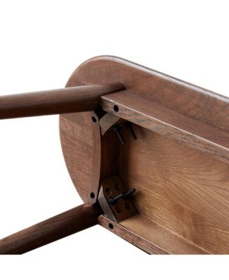 Natural Oak Wood Dining Bench for Living Room Use