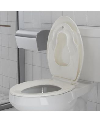 Built-In Toddler Seat Soft-Close Elongated Toilet Seat