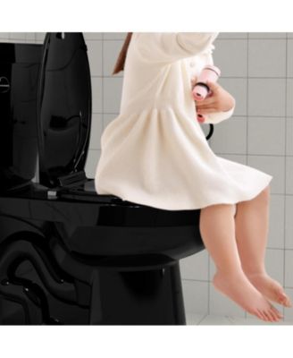 Toilet Seat Elongated,Toilet Seat with Toddler Seat Built in, Potty Training Toilet Seat Elongated Fits Both Adult and Child, with Soft Close