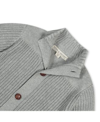 Baby Boys Long Sleeve Mock Neck Cardigan