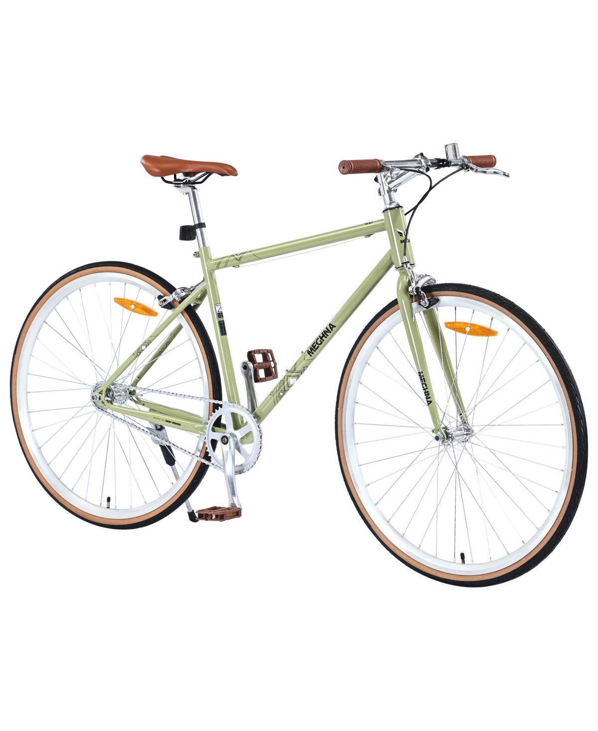 Streamdale Furniture Single Speed Retro style 700C Road Bike For men women's City Bicycle, Steel Frame