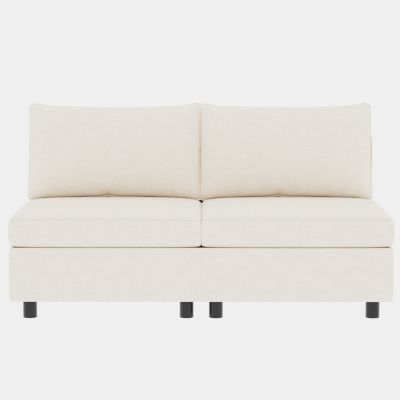 6 Pc   Chenille  Modular, Convertible, Storage in Each Seat, Configurable (1+2+3 Seats)  Sectional Sofa