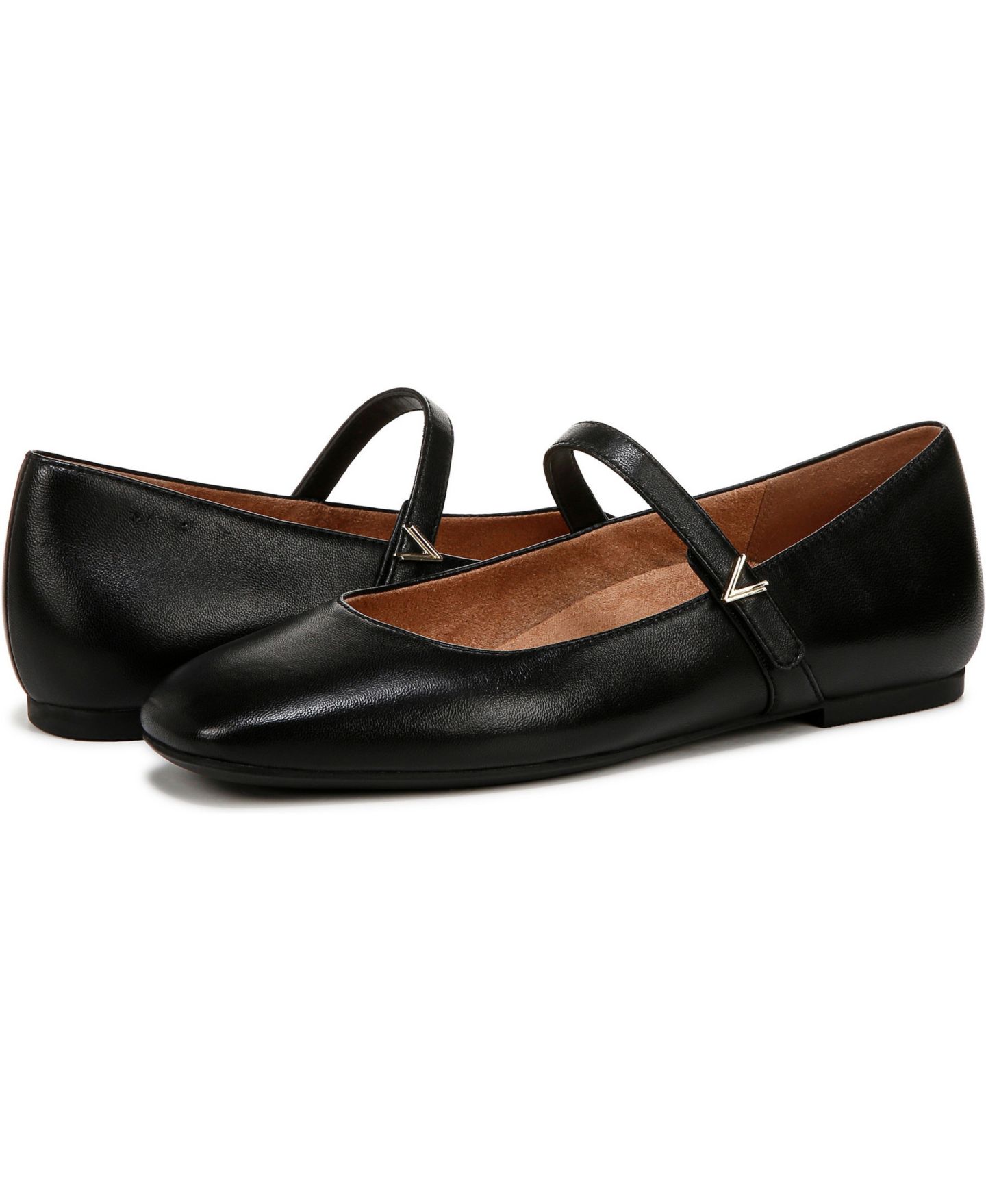 Женские балетки Vionic Alameda Mary Jane Flats, цвет: Чёрный кожаный — фото 3