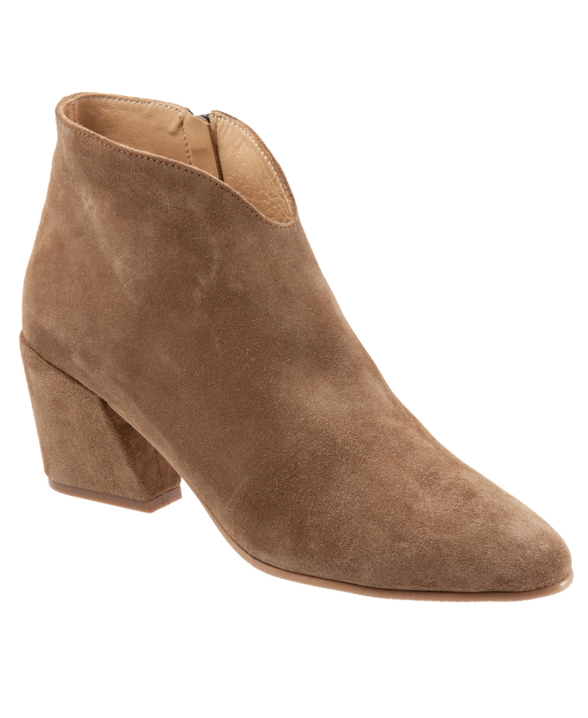 Sophie Boot - Dark khaki suede