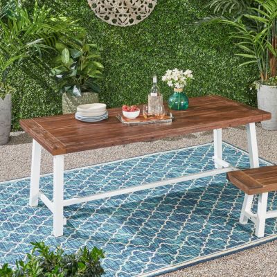 Streamdale Acacia & Metal Outdoor Dining Table for 8