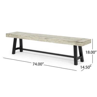 Carlisle Acacia Wood Outdoor Dining Bench: Durable And Stylish For Summer Gatherings