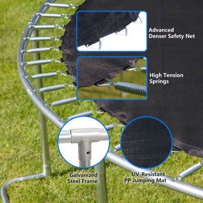 Streamdale 8FT Trampoline Net, Basketball, Ball & Inflator
