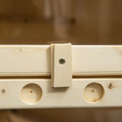 5-Tier Wooden Hamster Cage Mice Habitat Rat Habitat with Openable Top, Front Door and Storage Shelf