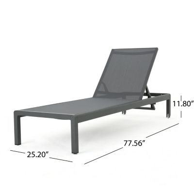 Streamdale Cape KD Chaise Lounge Grey