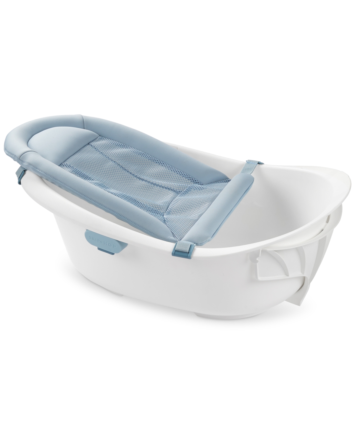 Skip Hop Wave 4-in-1 Bath Tub In White,blue