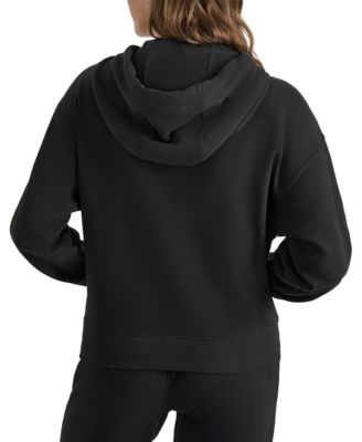 Women's Varsity Embroidered-Logo Pocket Hoodie