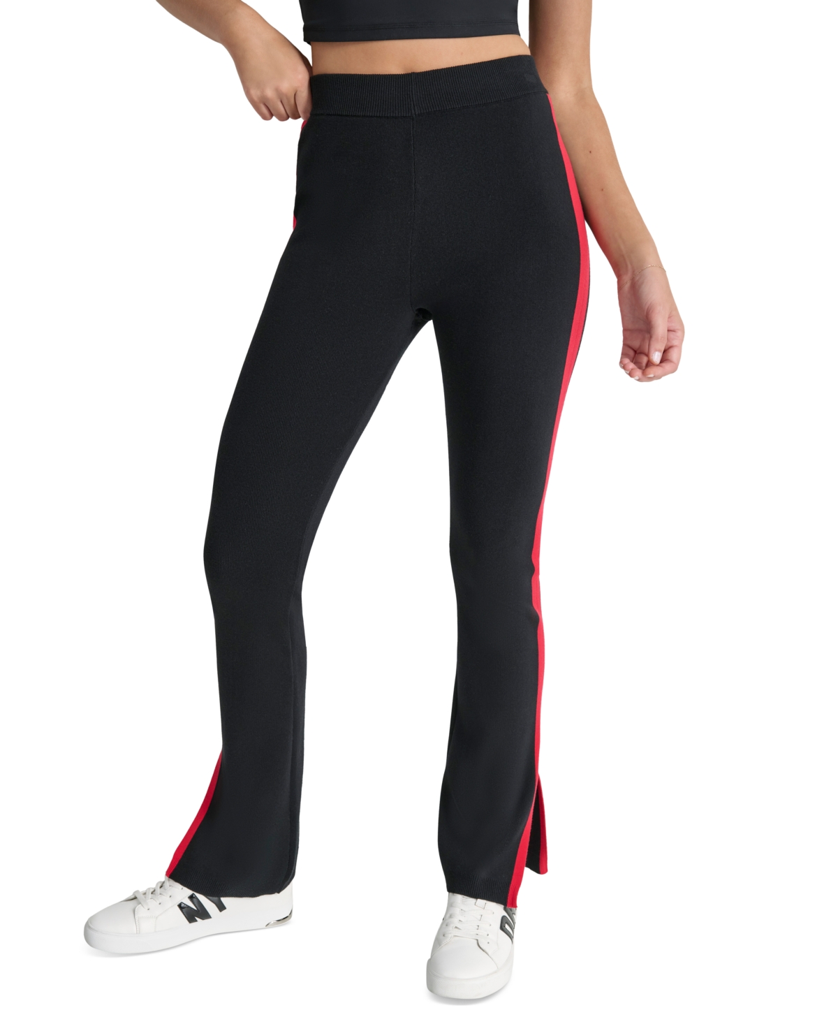 Dkny Women's Apres Ski High-Waist Side-Vent Flare Pants