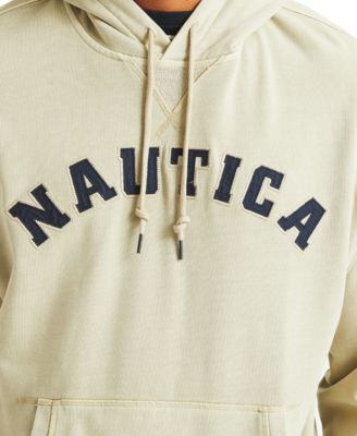 Men's Relaxed Fit Garment Dyed Terry Logo Hoodie