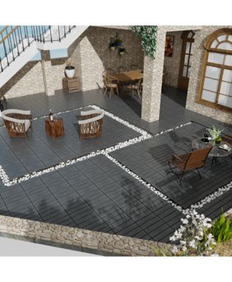 WPC Interlocking Patio Floor Tiles