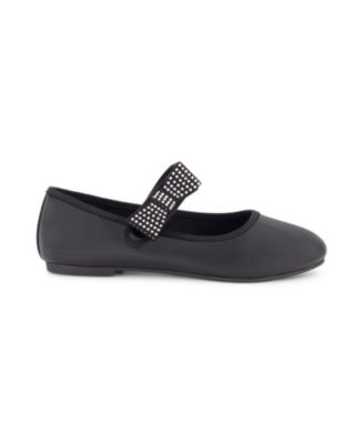 Little and Big Girls Amy Crystal Bow Ballet Flat