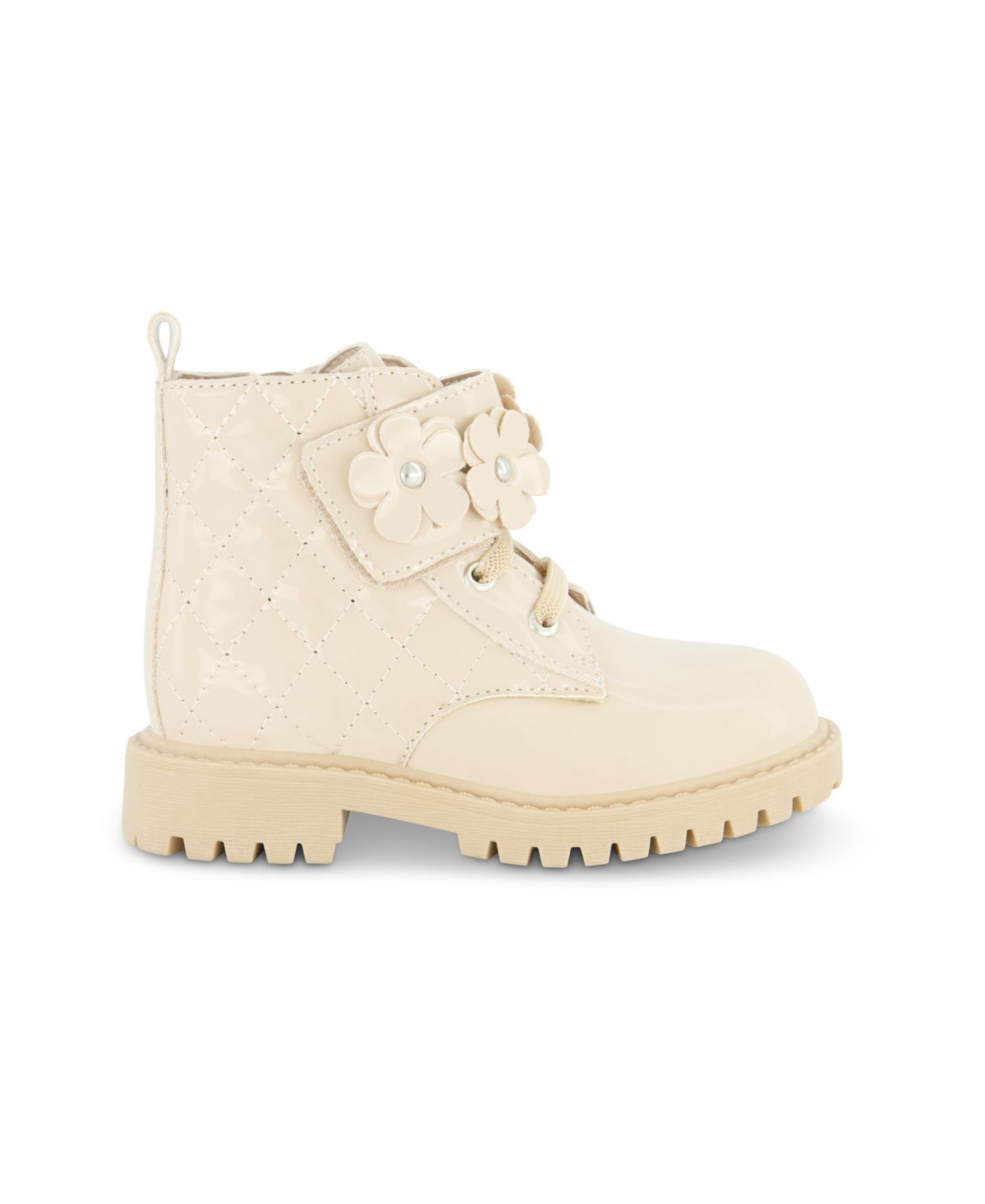 Ботинки Jessica Simpson Daria Flower Moto Boot для девочек-малышей, цвет: Чёрный — фото 3