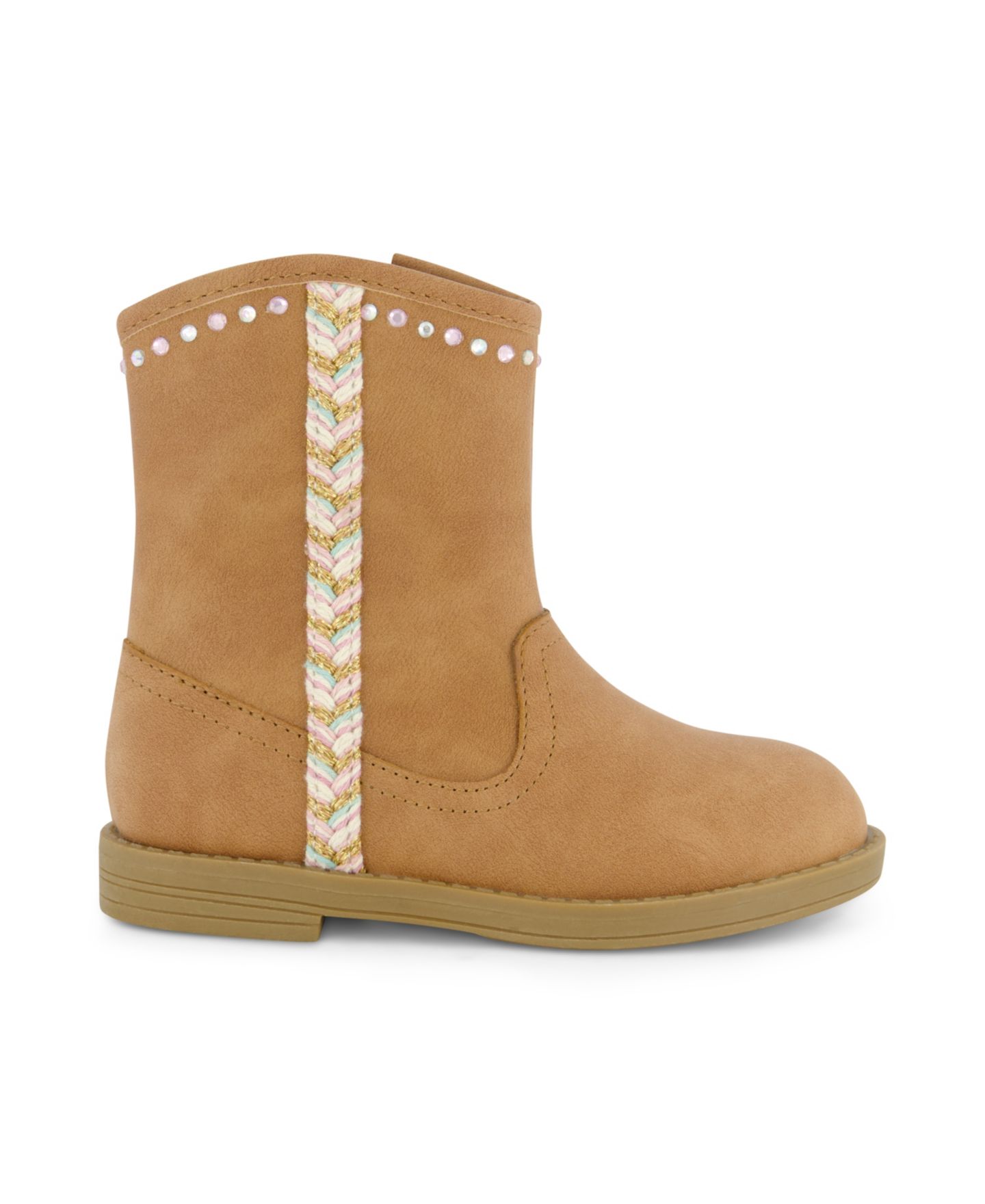 Ботинки Jessica Simpson Layla Stripe Boot для девочек-малышей, цвет: Коньячный — фото 2