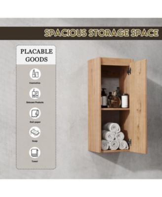 Streamdale 42" Wall-Mount Vanity with Sink, Side Cabinet & Soft Close